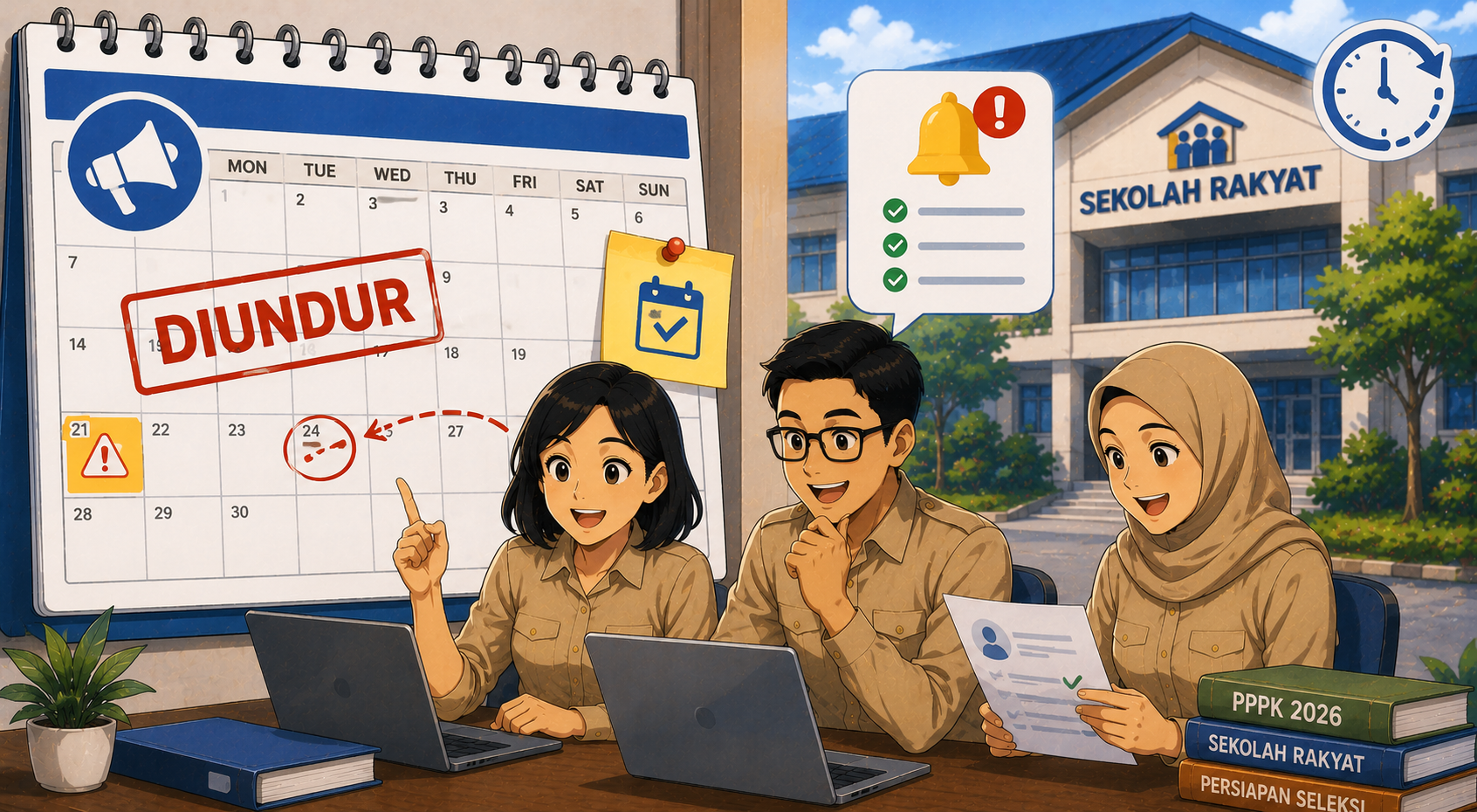Pengumuman Seleksi Administrasi PPPK Sekolah Rakyat 2026 Diundur, Ini Jadwal Terbaru yang Harus Diketahui