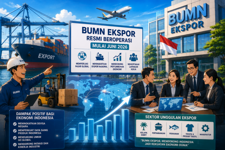 BUMN Ekspor Resmi Beroperasi Mulai Juni 2026, Ini Dampaknya bagi Ekonomi Indonesia