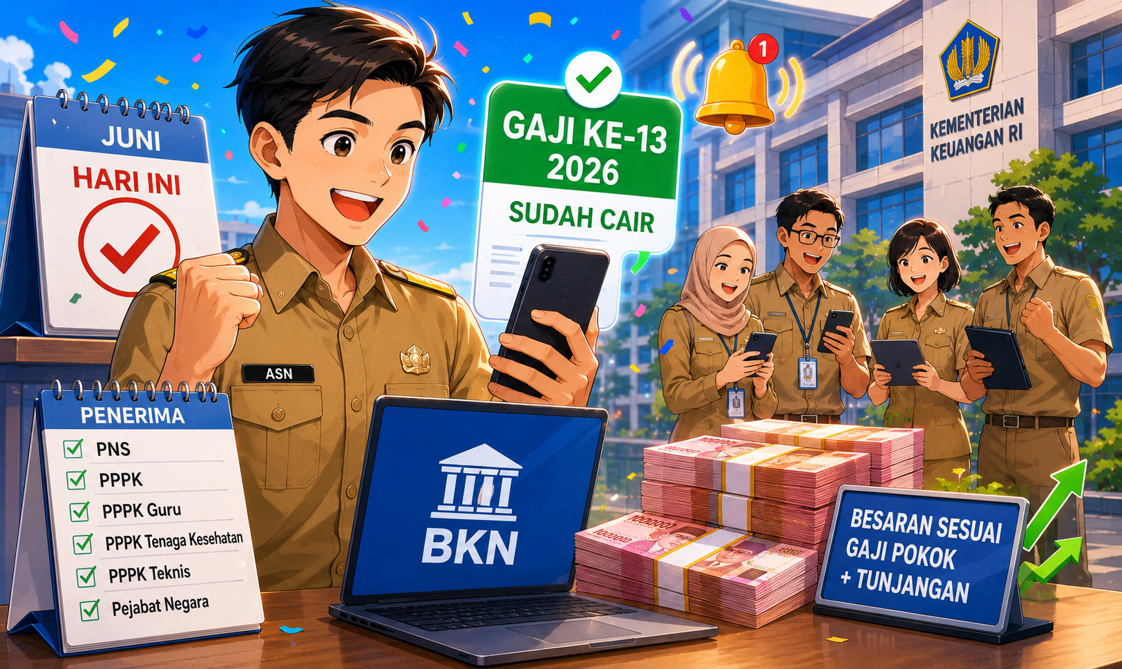 Gaji ke-13 ASN Mulai Cair, Ini Rinciannya
