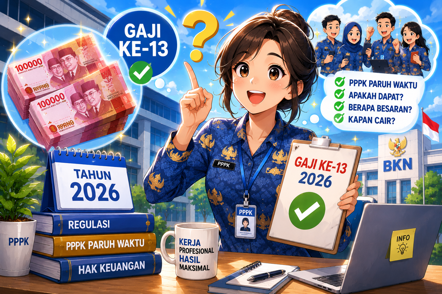PPPK Paruh Waktu Dapat Gaji ke-13 2026?