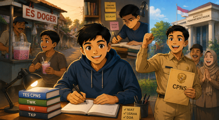 Kisah Anak Pedagang Es Doger Jadi CPNS, Perjuangan Panjang yang Menginspirasi Banyak Orang
