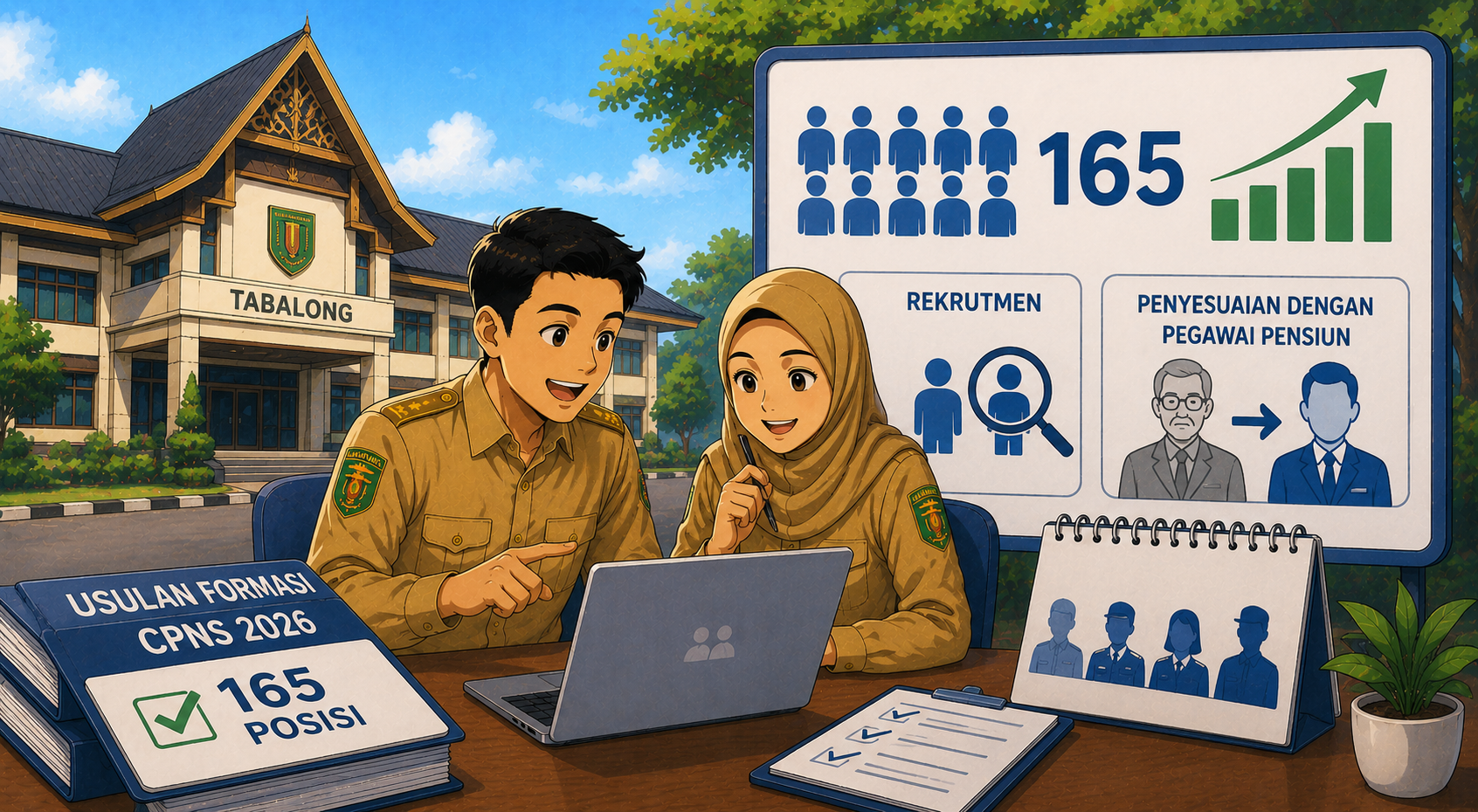 Formasi CPNS 2026 Tabalong Diusulkan 165 Posisi, Rekrutmen Disesuaikan dengan Pegawai Pensiun