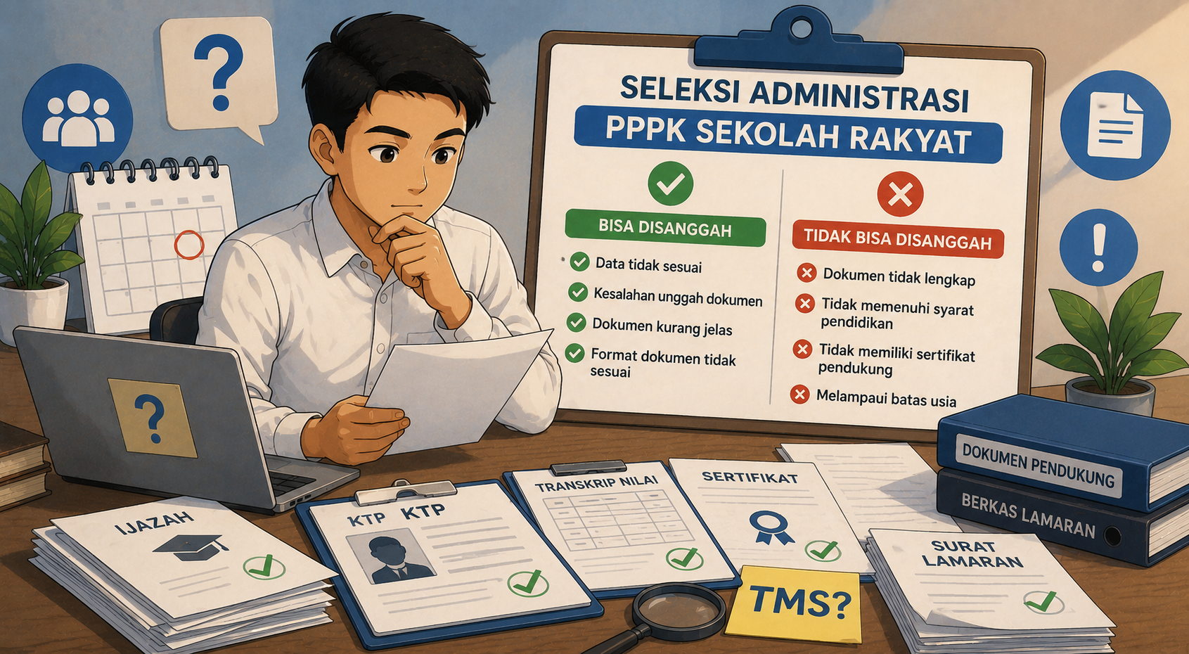 Alasan TMS yang Bisa dan Tidak Bisa Disanggah pada Seleksi Administrasi PPPK Sekolah Rakyat