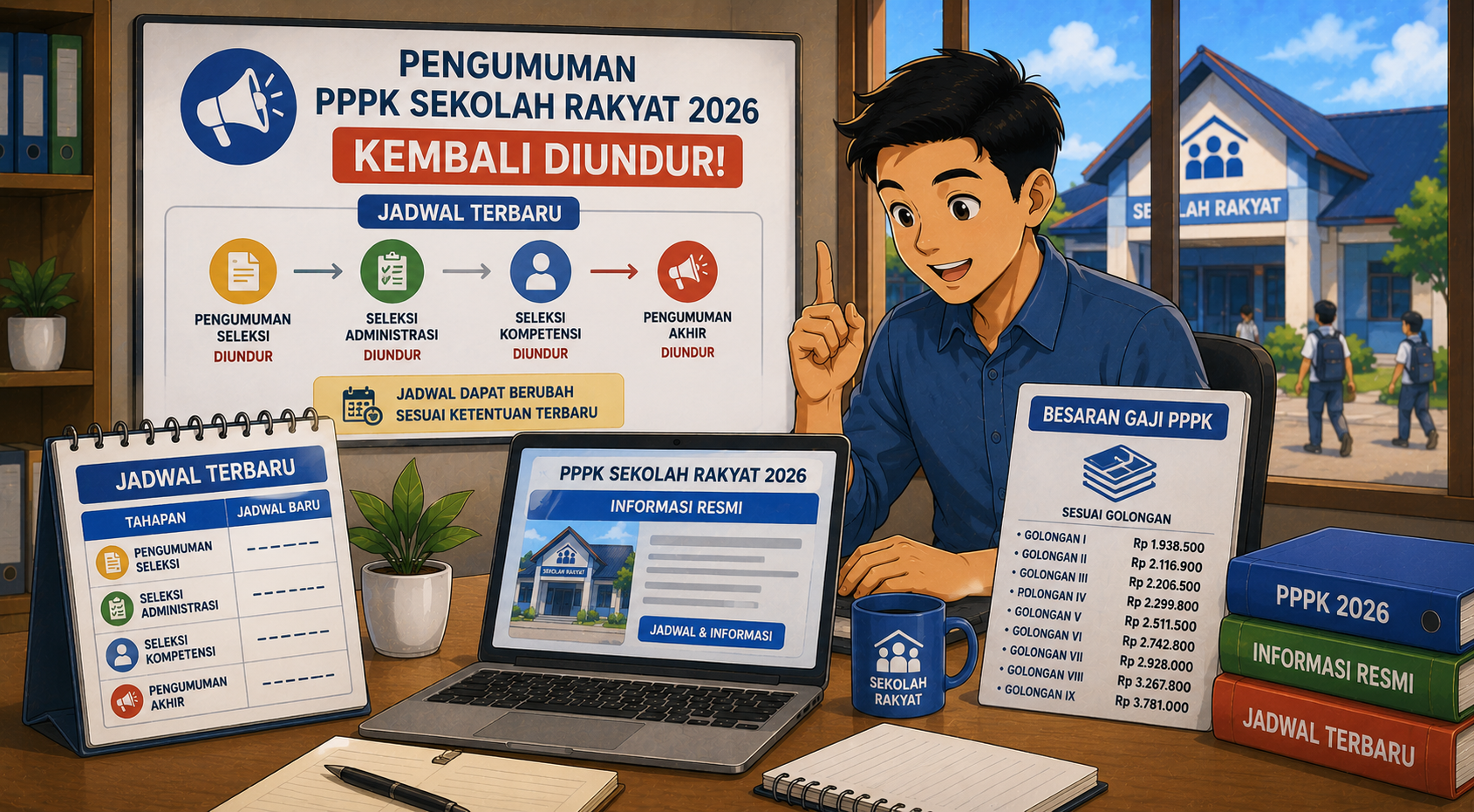 Pengumuman PPPK Sekolah Rakyat 2026 Kembali Diundur, Simak Jadwal Terbaru dan Besaran Gaji PPPK