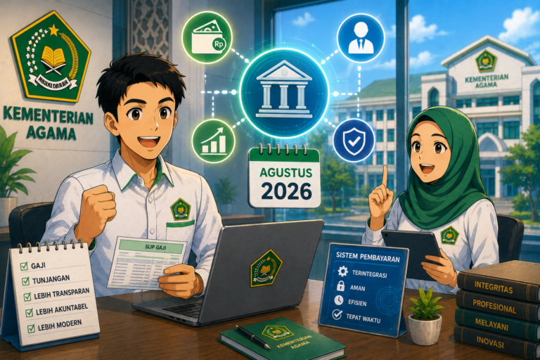 Gaji dan Tunjangan ASN Kemenag Akan Dibayar Lewat Sistem Baru Mulai Agustus 2026