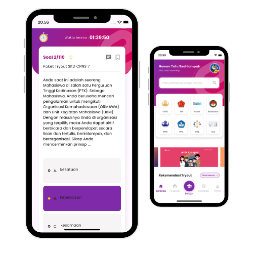 Simulasi CAT CPNS - Sistem Ujian Berbasis Komputer